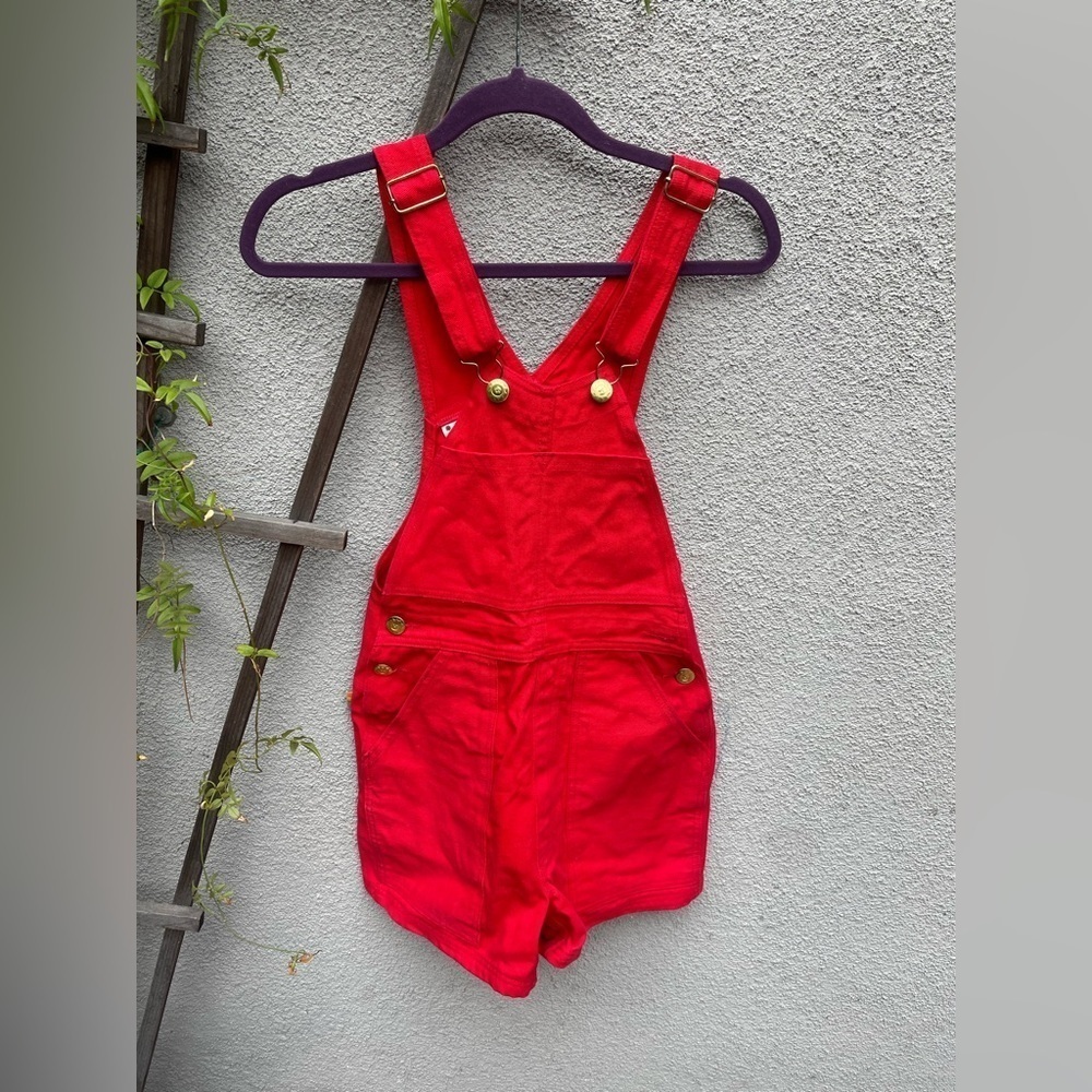 Big Bud Press Shortalls Overalls in Red